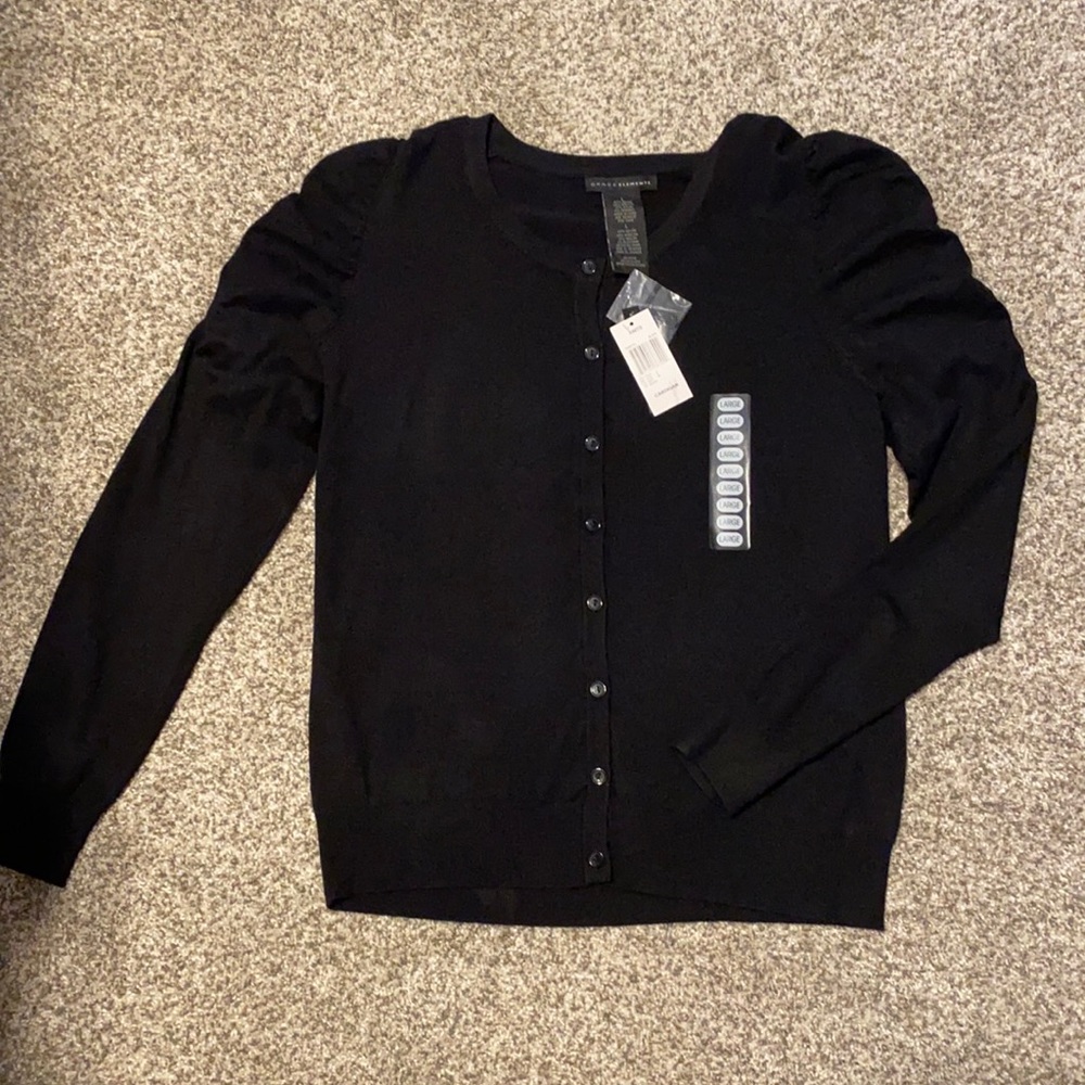 NWT Grace Elements Cardigan size L